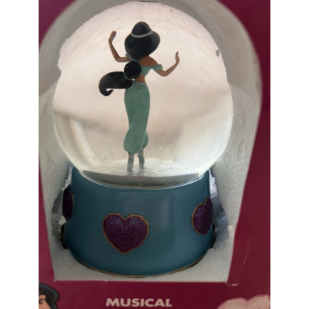 Enesco Disney Princess Jasmine Musical Waterball Snow Globe "Fantasie Impromptu" - Picture 6 of 8